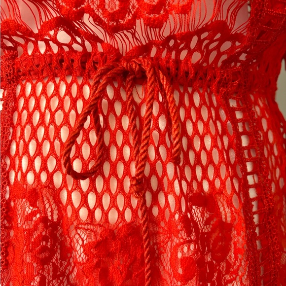 FREE PEOPLE Luna Lace Dress in Pimento - Picture 10 of 12